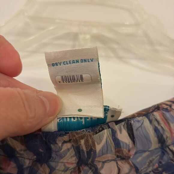 Sundance Indigo Floral Paisley Sheer Blouse - Picture 3 of 6